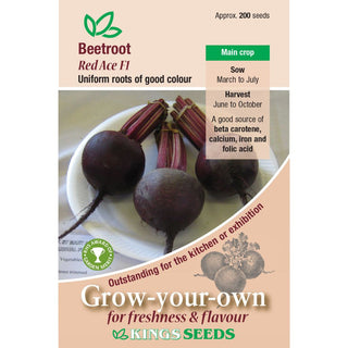 Kings Seeds Beetroot Red Ace F1