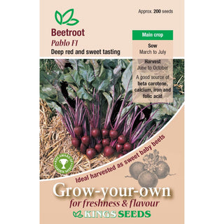 Kings Seeds Beetroot Pablo F1 Rhs Agm
