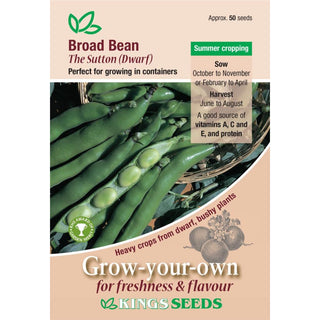 Kings Seeds Broad Bean The Sutton (Dwarf)