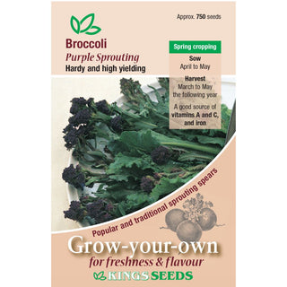 Kings Seeds Broccoli Purple Sprouting