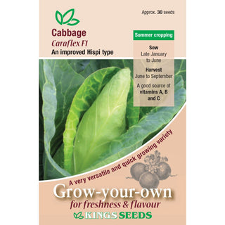 Kings Seeds Cabbage Caraflex F1