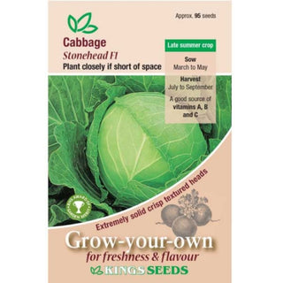 Kings Seeds Cabbage Stonehead F1 Rhs Agm