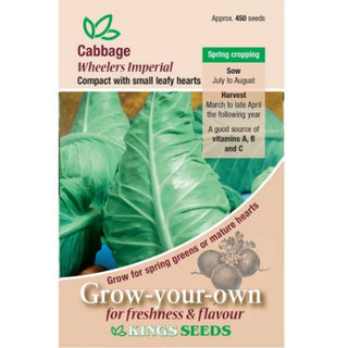 Kings Seeds Cabbage Wheelers Imperial