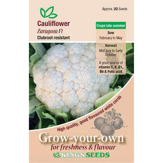 Kings Seeds Cauliflower Zaragoza F1