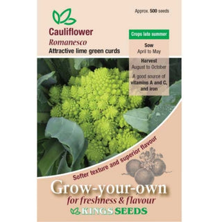 Kings Seeds Cauliflower Romanesco