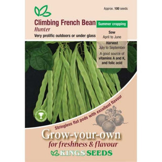Kings Seeds Climbing French Bean Hunter