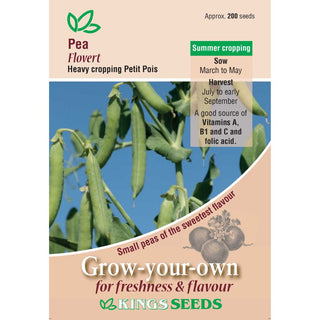 Kings Seeds Pea Flovert Petit Pois