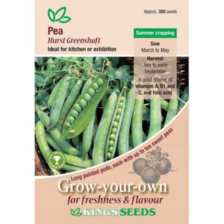 Kings Seeds Pea Hurst Green Shaft