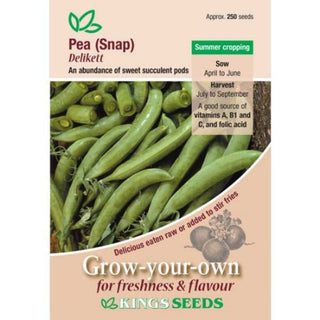Kings Seeds Pea (Snap) Delikett