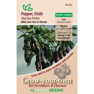 Kings Seeds Pepper Chilli Machu Pichu