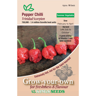 Kings Seeds Pepper Chilli Trinidad Scorpion
