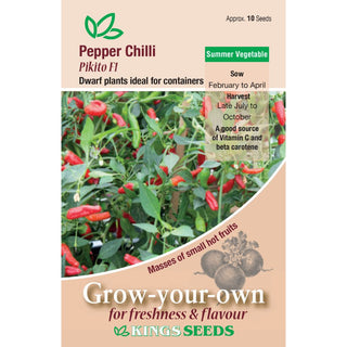 Kings Seeds Pepper Chilli Pikito F1