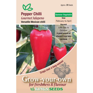 Kings Seeds Pepper Chilli Gourmet Jalapeno