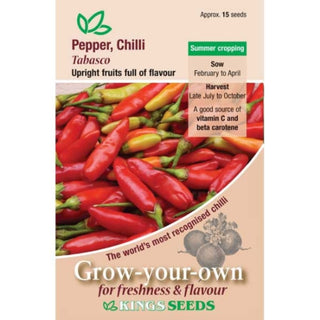 Kings Seeds Pepper Chilli Tabasco