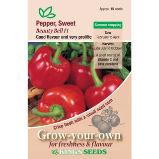 Kings Seeds Pepper Sweet Beauty Bell F1
