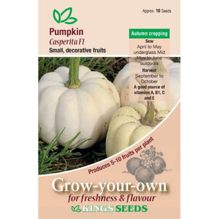 Kings Seeds Pumpkin Casperita F1