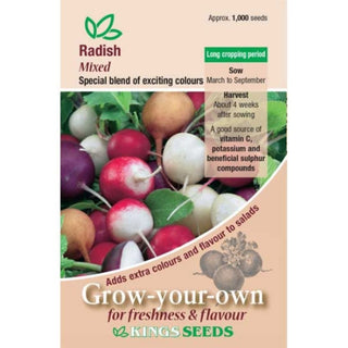 Kings Seeds Radish Mixed