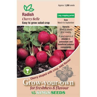 Kings Seeds Radish Cherry Belle Rhs Agm