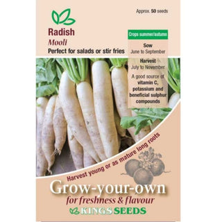Kings Seeds Radish Mooli