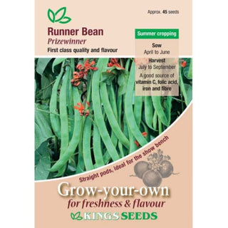 Kings Seeds Runner Bean Prizewinner