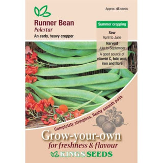 Kings Seeds Runner Bean Polestar