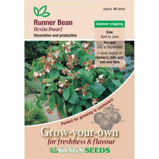 Kings Seeds Runner Bean Hestia Dwarf