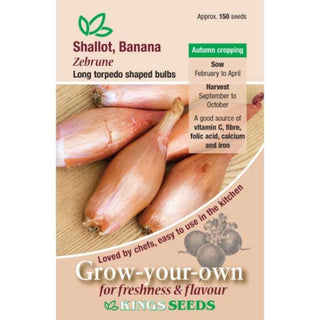 Kings Seeds Shallot (Banana) Zebrune