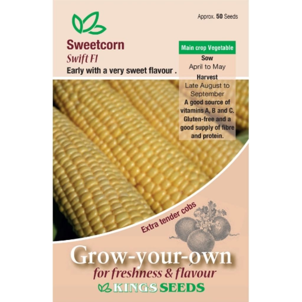 Kings Seeds Sweet Corn Swift F1 - Default Title | Zoars Ark Pet Superstore