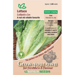 Kings Seeds Lettuce Lobjoits Cos Rhs Agm