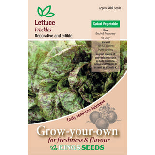 Kings Seeds Lettuce Freckles