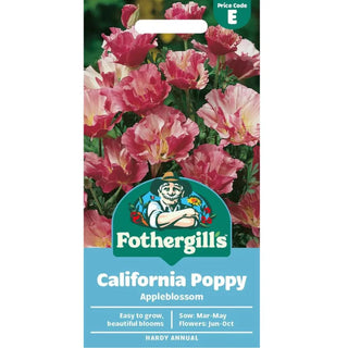 Mr Fothergills Californian Poppy Appleblossom
