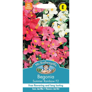 Mr Fothergills Begonia Summer Rainbow F2