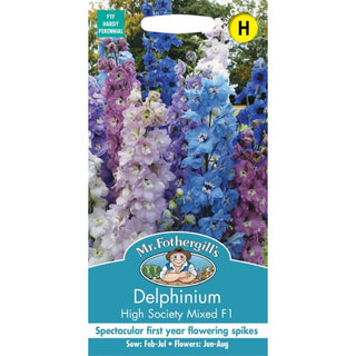 Mr Fothergills Delphinium High Society Mixed F1