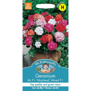 Mr Fothergills Geranium Mr F's Mophead Mixed F1