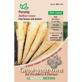 Kings Seeds Parsnip Hollow Crown