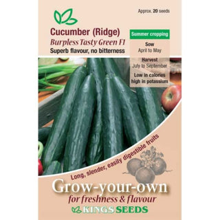 Kings Seeds Cucumber Burpless Tasty Green F1