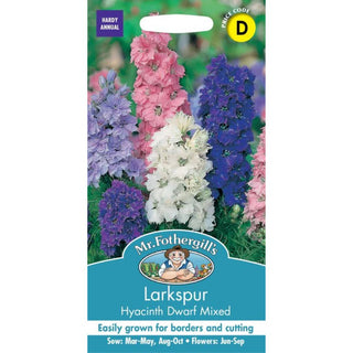 Mr Fothergills Larkspur Hyacinth Dwarf Mixed