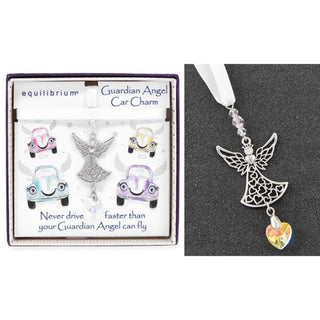 Guardian Angel Gift Box Car Charm