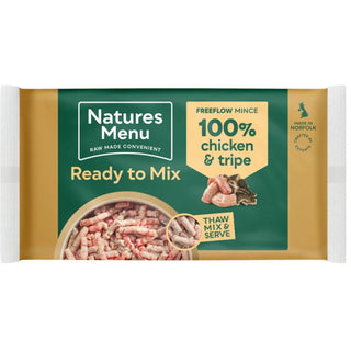 Natures Menu Frozen Free Flow Chicken & Tripe Mince