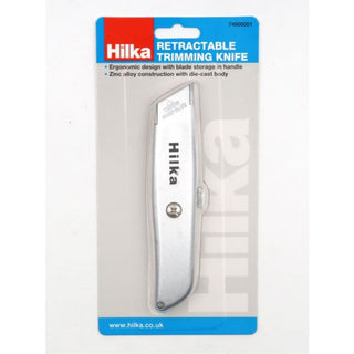 Hilka Retractable Trimming Knife Silver