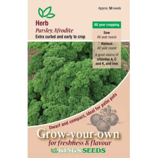 Kings Seeds Herb Parsley Afrodite