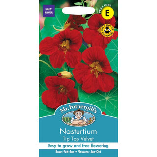 Mr Fothergills Nasturtium Tip Top Velvet