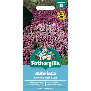 Mr Fothergills Aubrieta Large Flower Mix