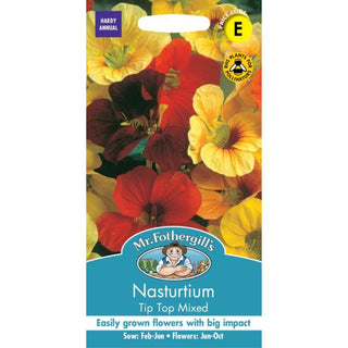 Mr Fothergills Nasturtium Tip Top Mixed