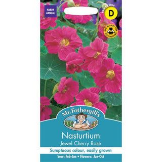 Mr Fothergills Nasturtium Jewel Cherry Rose