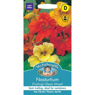 Mr Fothergills Nasturtium (trailing) Gleam Mixed