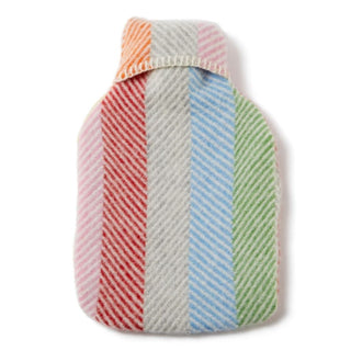 Tweedmill Textiles Hot Water Bottle & Rainbow Grey Stripe