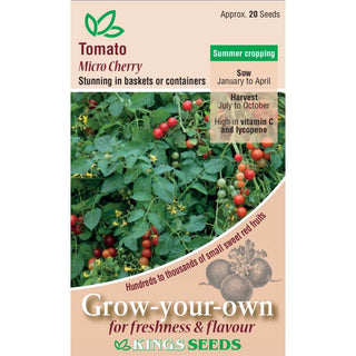 Kings Seeds Tomato Micro Cherry