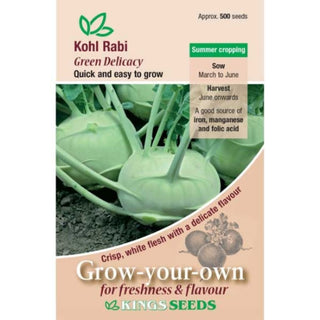 Kings Seeds Kohl Rabi Green Delicacy