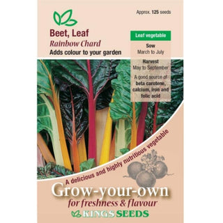 Kings Seeds Leaf Beet Rainbow Chard